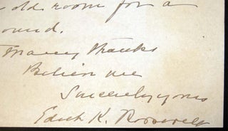 1940 Handwritten Letter Signed Edith K. Roosevelt