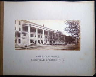 Item #027280 Circa 1885 Album of Professional Mounted Photographs of Richfield Springs - Sharon...
