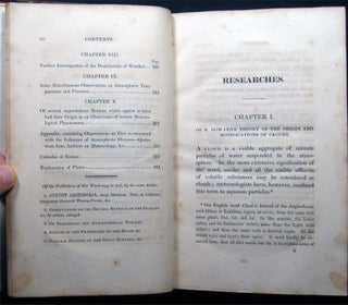 Researches About Atmospheric Phaenomena...with a Series of Engravings Illustrative of the Modifications of the Clouds, &c. To Which is Added the Calendar of Nature