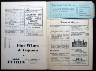 Larchmont Only Directory & Business Guide 1935 Winter 1936