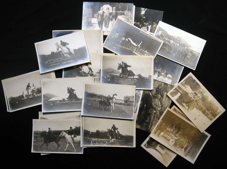 Item #027641 Circa 1920 Collection of Photographs of Horse Show Jumping & Other Equestrian Activities in Germany; Celebrity Attendees Including Rothschild, Furstenberg, Krupp, Schutzendorf. Germany - 20th Century - Photography - Equestrian - Show Jumping.