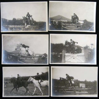 Circa 1920 Collection of Photographs of Horse Show Jumping & Other Equestrian Activities in Germany; Celebrity Attendees Including Rothschild, Furstenberg, Krupp, Schutzendorf.