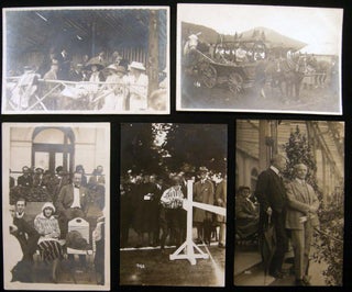 Circa 1920 Collection of Photographs of Horse Show Jumping & Other Equestrian Activities in Germany; Celebrity Attendees Including Rothschild, Furstenberg, Krupp, Schutzendorf.