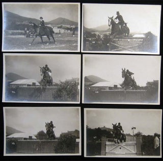 Circa 1920 Collection of Photographs of Horse Show Jumping & Other Equestrian Activities in Germany; Celebrity Attendees Including Rothschild, Furstenberg, Krupp, Schutzendorf.