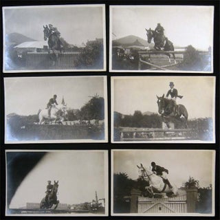 Circa 1920 Collection of Photographs of Horse Show Jumping & Other Equestrian Activities in Germany; Celebrity Attendees Including Rothschild, Furstenberg, Krupp, Schutzendorf.