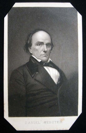 Item #027681 Circa 1890 Carte-de-Visite Photograph of a Portrait Engraving of Daniel Webster....