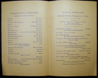 Miss Aiken's School, Examination Exercises. Wednesday, Jun 18, 1879, Commencing at 2:30 P.M.