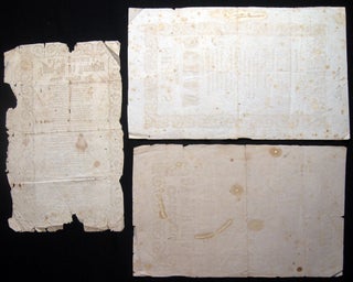 Circa 1855 Group of 3 Broadsides of J. Andrews, Printer, 38 Chatham St., N.Y., Dealer in Songs, Games, Toy Books, Motto Verses, &c. Wholesale and Retail.