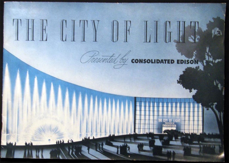 Item #027774 The City of Light On the Plaza of Light at the New York World's Fair 1939. Americana - 20th Century - 1939 World's Fair.