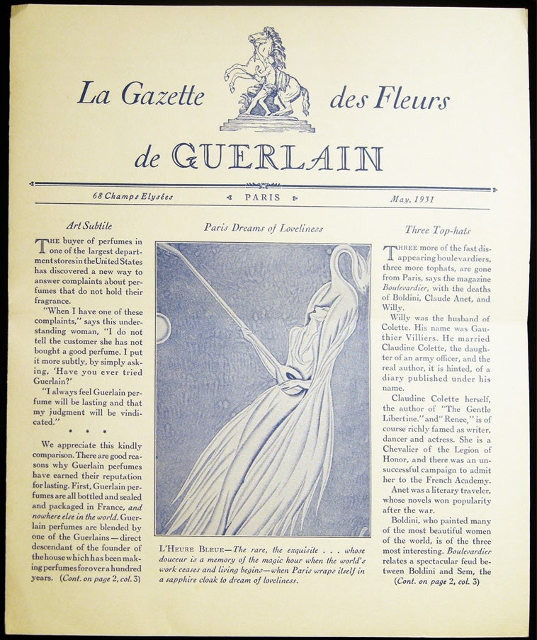 Item #027918 La Gazette Des Fleurs De Guerlain May, 1931. France - Perfume Industry - Periodical - Guerlain.