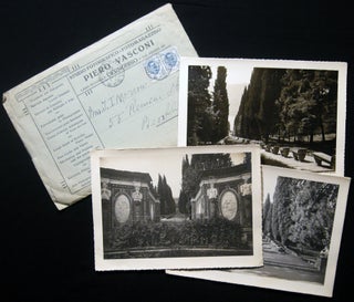 Item #028141 1928 Three Photographs of the Villa d'Este and Grounds By Studio...