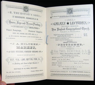 1883 Second Season 1883 Galaxy Lectures