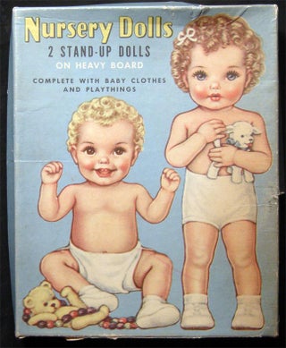 Nursery Dolls 2 Stand-Up Dolls on Heavy Board