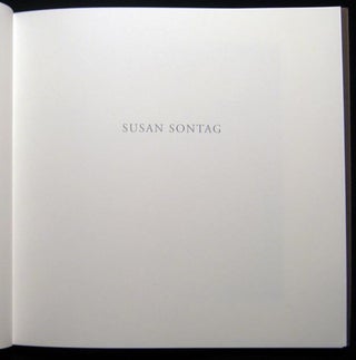 Item #028214 Susan Sontag Judy and Arthur Zankel Hall Carnegie Hall March 30, 2005. Americana -...