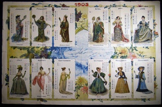 Item #028245 1905 Ladies' Historical Fashion Illustrated Calendar, Supplement to the New York...