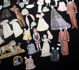 Circa 1870 - 1940 Fifty-Piece Collection of Paper Dolls and Outfits.