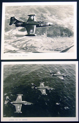 Group of Press Photographs of the Grumman F9F Panther Jet