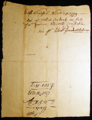 1779 East Windsor Connecticut Committee of Supplies Pay Order Signed by Auditor Samuel Wyllys & Others.