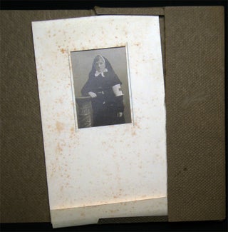 Item #028474 Circa 1918 Cabinet Card Photograph of a Nursing Sister Wearing A Red Cross Armband...