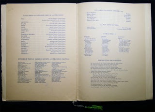 1952 - 1958 A Group of Four Menus for Pan American Day Banquets in San Francisco California, Sponsored By Grace Line Shipping