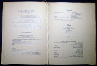 1952 - 1958 A Group of Four Menus for Pan American Day Banquets in San Francisco California, Sponsored By Grace Line Shipping
