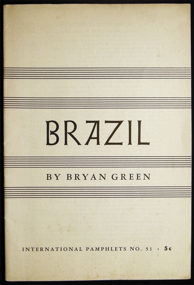 Item #028514 Brazil. Bryan Green.