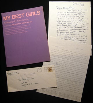 Item #028532 My Best Girls 8 Drawings By John Canaday Inscribed and Signed By the Author - Artist...