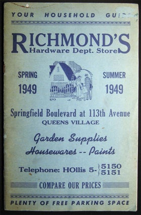 Item #028588 Your Household Guide Richmond's Hardware Dept. Store Spring 1949 Summer Springfield...