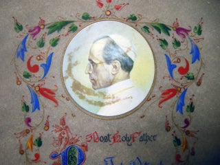 1954 Color Illuminated and Lettered Apostolic Blessing and a Plenary Indulgence to be Gained at the Hour of Death for a Priest, Signed By Archbishop Diego Venini.