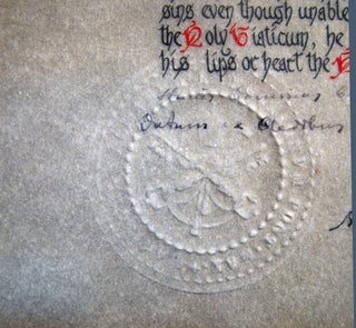1954 Color Illuminated and Lettered Apostolic Blessing and a Plenary Indulgence to be Gained at the Hour of Death for a Priest, Signed By Archbishop Diego Venini.