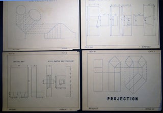 Circa 1925 - 1935 Collection of Aviation Engineering Drawings, Mechanical Drawing Class Examples and Related Ephemera, Signed by Nino Pavese