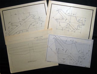 Circa 1925 - 1935 Collection of Aviation Engineering Drawings, Mechanical Drawing Class Examples and Related Ephemera, Signed by Nino Pavese