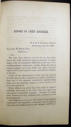 Fourth Annual Report of the Directors of the Hartford, Providence & Fishkill R.R. Co. To the Stockholders. June, 1853