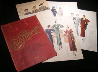Item #028646 1932 Five Color Fashion Plates from Chic Parisien. Fashion - 20th Century - Chic...