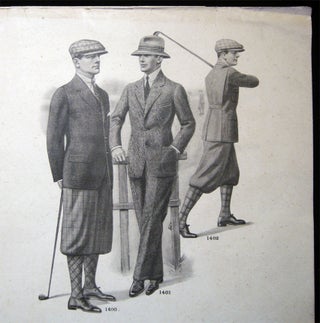 1927 Four Posters Advertising Fifth Avenue Men's Fashions Spring & Summer and Fall & Winter