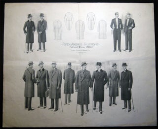 1927 Four Posters Advertising Fifth Avenue Men's Fashions Spring & Summer and Fall & Winter