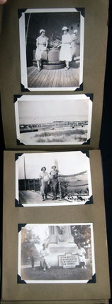 1930 -1931 Photograph Album Livingston Manor Jones Beach Hudson River Niagara Falls