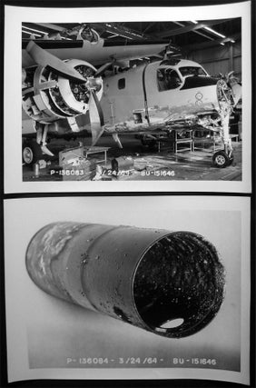 1964 Series of Photographs of Damaged Parts and Systems of a Grumman S-2F Tracker Airplane After a Water Landing.