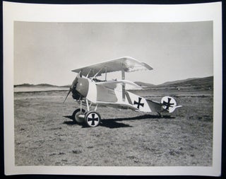 Two Photographs of a Fokker Triplane