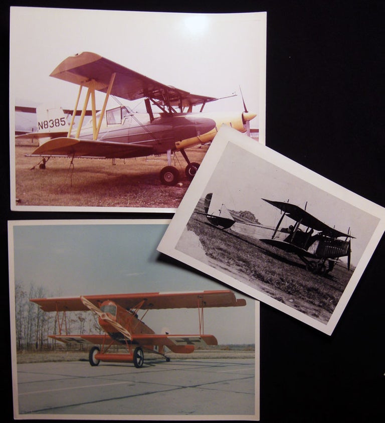 Item #028659 Three Photographs of Biplanes. Aviation - 20th Century - Photography.
