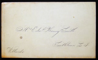 19th Century Manuscript Genealogy & Ephemera of Edward Henry Smith (1809 - 1885) of Smithtown