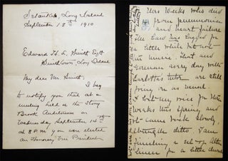 19th & 20th Century Manuscript Documents, Genealogy & Ephemera of Edward Henry Leighton Smith (1870 -1933) of Smithtown