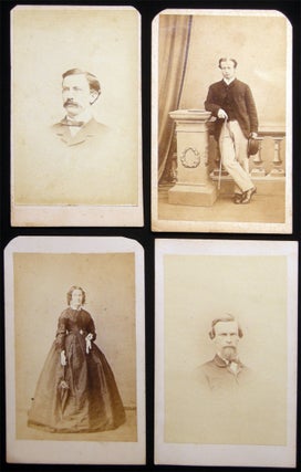 Item #028676 Circa 1865 A Group of Four Portrait Cartes-de-Visite. Photography - 19th Century