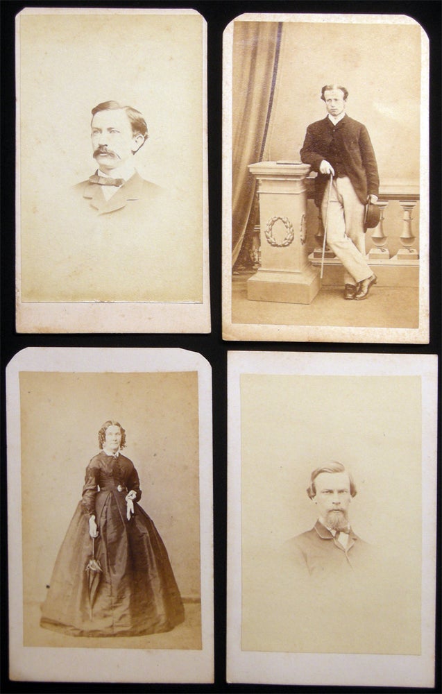 Item #028676 Circa 1865 A Group of Four Portrait Cartes-de-Visite. Photography - 19th Century.