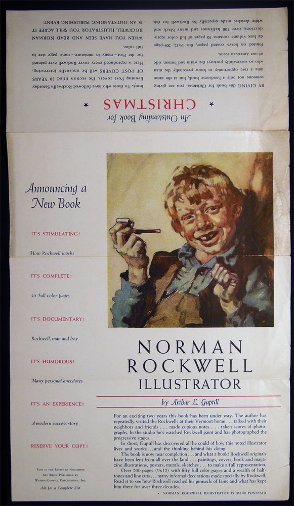 Item #028698 Prospectus for Norman Rockwell Illustrator By Arthur L. Guptill Published By Watson-Guptill Publications, Inc. Tom Sawyer Illustration. Americana - Publishing History - Watson-Guptill.