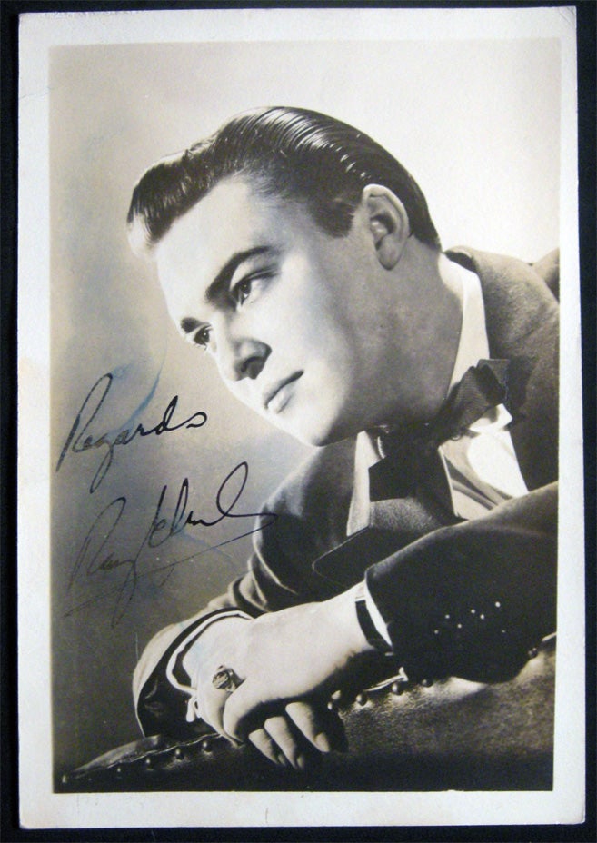 Item #028735 Circa 1945 Photograph Inscribed and Signed By Ray Eberle. Americana - 20th Century - Entertainment History - Photography - Ray Eberle.