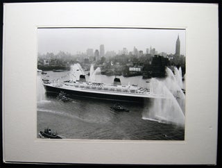 Item #028754 1962 SS France Arriving in New York on Maiden Voyage Photograph. Photography - 20th...