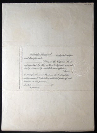 1928 McKinley Mines Securities Company Limited Stock Certificate