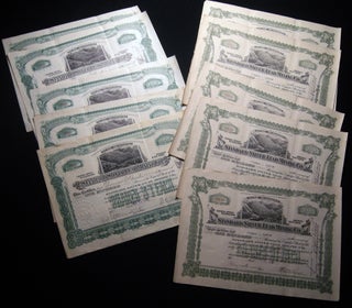 Item #028774 Ten Standard Silver-Lead Mining Co. Stock Certificates 1916 -1919. Americana - 20th...
