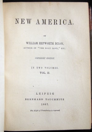 New America in Two Volumes